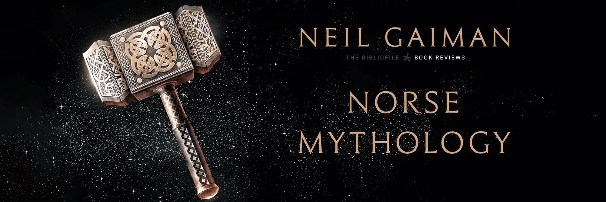 Neil Gaiman's Norse Mythology Book Banner